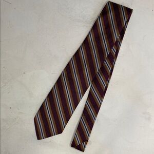 Robert Talbott Brown and Blue Striped Tie